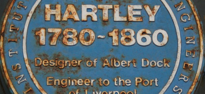 Photograph of the Blue Plaque dedicated to Jesse Hartley