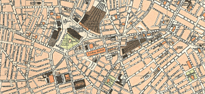The centre of the city of Liverpool in 1898, from Royal Atlas of England and Wales