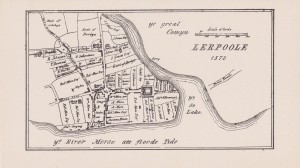 Sketch map of Liverpool as it was in 1572